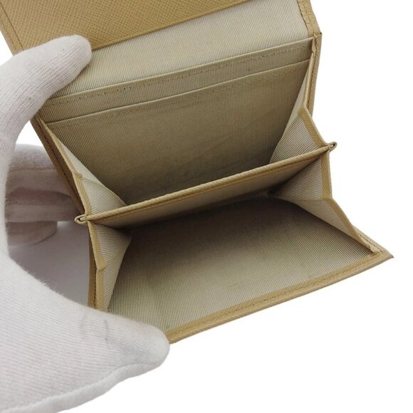 BURBERRY W hook wallet embossed PVC and leather Authentic Used - Picture 9 of 10